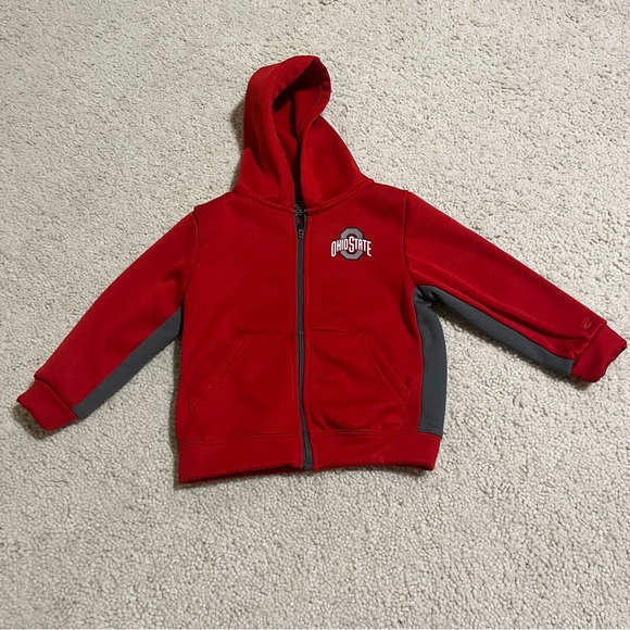 NCAA Ohio State Buckeyes Colosseum Red and Gray Hoodie Size 3T - Picture 2 of 8